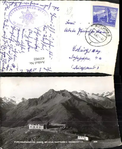435902,Starkenburgerhütte Berghütte b. Neustift Bergkulisse
