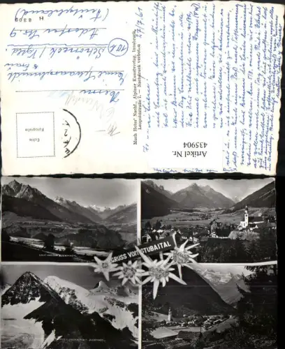 435904,Stubaital Fulpmes Neustift Totale Serles Habicht Mehrbildkarte