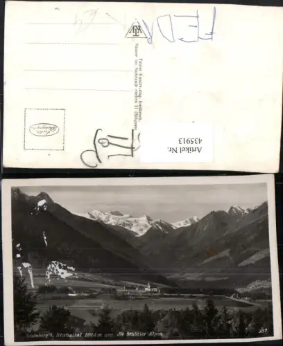 435913,Schönberg im Stubaital Totale Bergkulisse