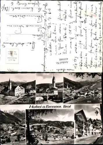435940,Matrei am Brenner Totale Maria Waldrast Navis Mehrbildkarte