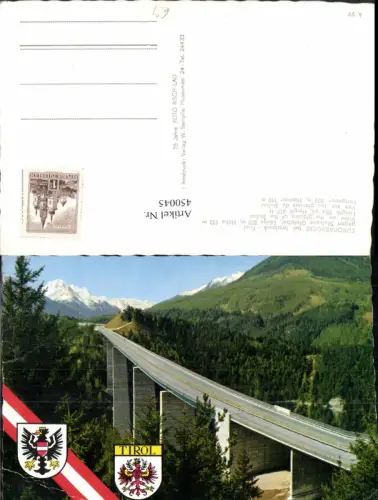 450045,Europabrücke Brücke b. Schönberg Innsbruck Bergkulisse
