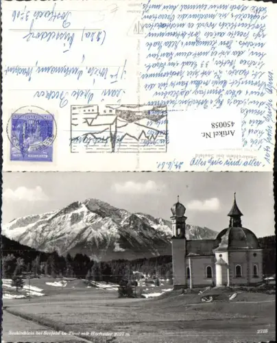 450058,Seefeld in Tirol Seekirchlein Kirche m. Hocheder Bergkulisse