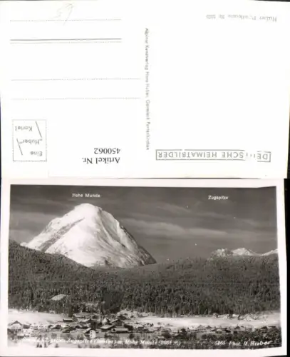 450062,Seefeld in Tirol Totale geg. Zugspitze Bergkulisse Winterbild