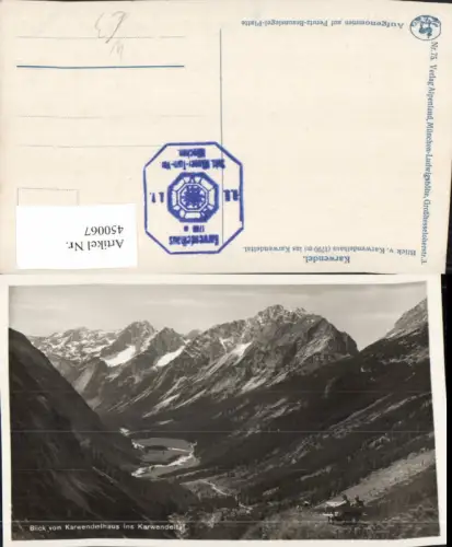 450067,Blick v. Karwendelhaus b. Scharnitz Bergkulisse