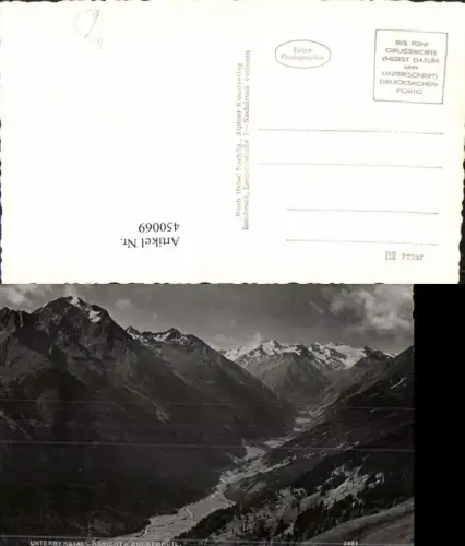 450069,Unterbergtal Habicht Zuckerhütl b. Neustift Bergkulisse