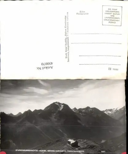 450070,Starkenburgerhütte Berghütte b. Neustift geg. Habicht Bergkulisse