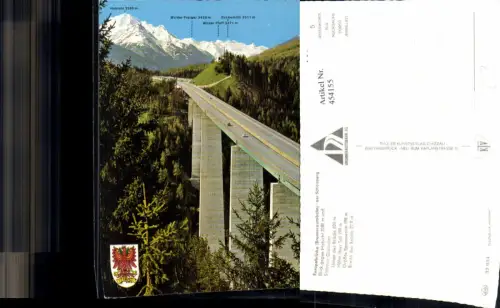 454155,Europabrücke Brücke Brennerautobahn b. Schönberg Bergkulisse