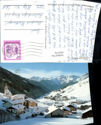 454176,Navis Totale geg. Stubaier Alpen Bergkulisse Winterbild