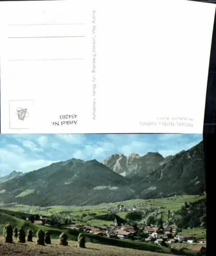 454203,Mieders Telfes u. Fulpmes Totale Bergkulisse pub Foto Rhomberg