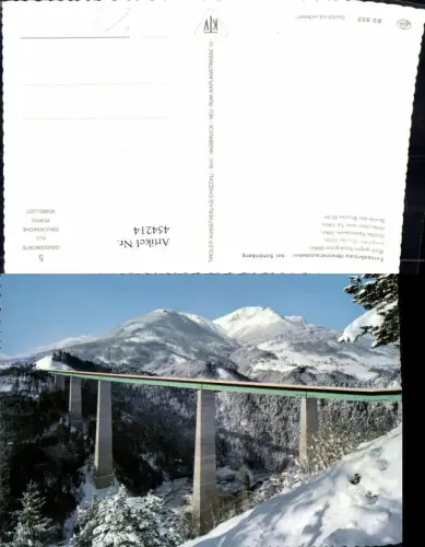 454214,Europabrücke Brücke Brennerautobahn b. Schönberg Bergkulisse