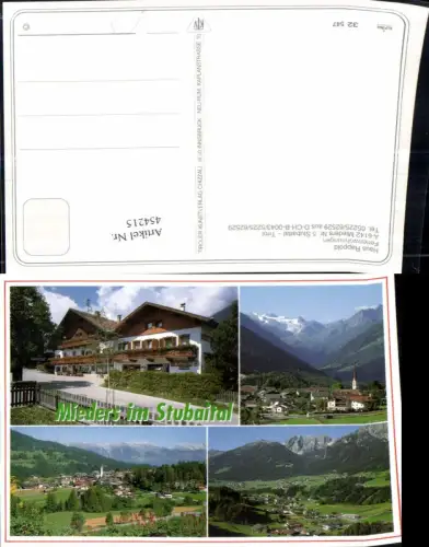 454215,Mieders im Stubaital Totale Haus Rappold Spar Mehrbildkarte
