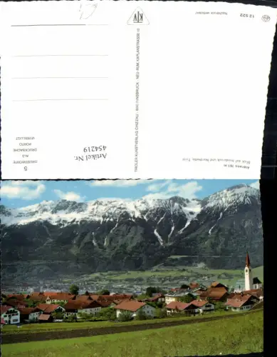 454219,Aldrans Totale m. Innsbruck geg. Nordkette Bergkulisse