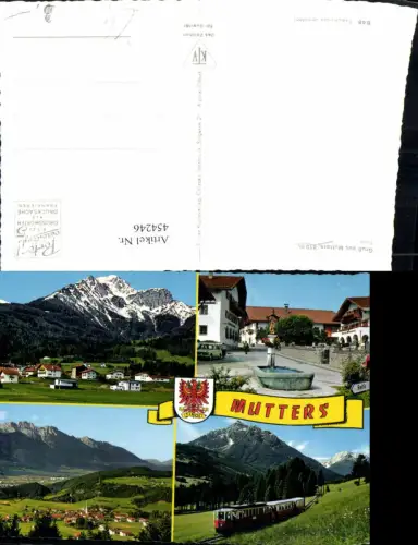 454246,Mutters Totale Brunnen Stubaitalbahn Mehrbildkarte