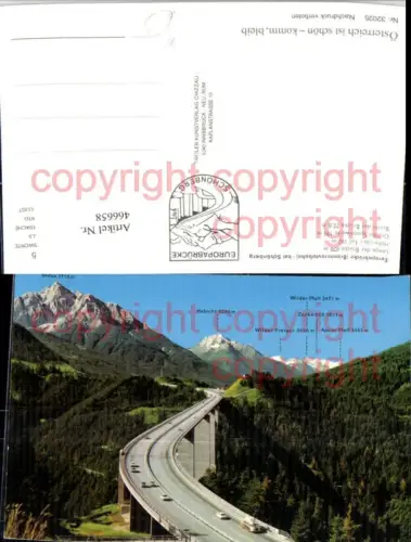 466658,Brennerautobahn Europabrücke Brücke b. Schönberg Bergkulisse