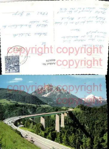 466659,Brennerautobahn Europabrücke Brücke b. Innsbruck Bergkulisse