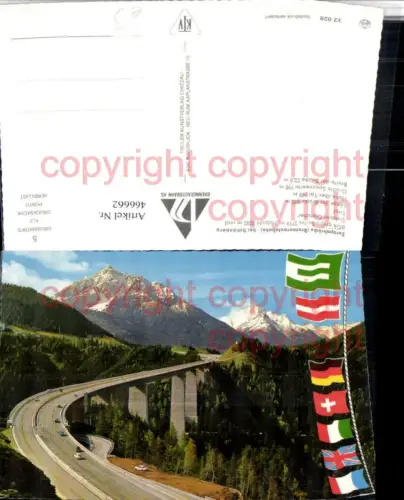 466662,Brennerautobahn Europabrücke Brücke b. Schönberg Bergkulisse