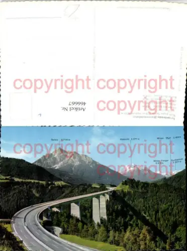 466667,Brennerautobahn Europabrücke Brücke b. Schönberg Bergkulisse