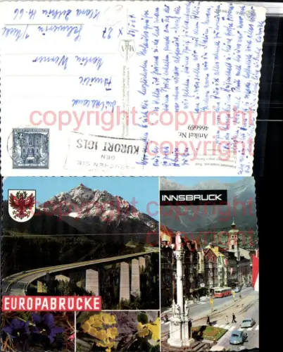466669,Innsbruck Annasäule Europabrücke Brücke Mehrbildkarte