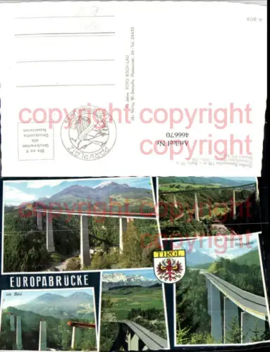 466670,Europabrücke Brücke b. Schönberg Bau Mehrbildkarte