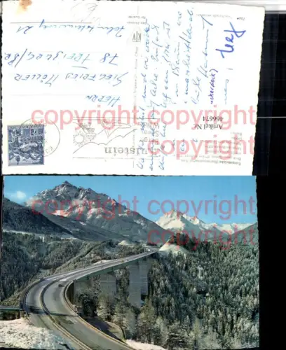 466674,Brennerautobahn Europabrücke Brücke b. Schönberg Bergkulisse