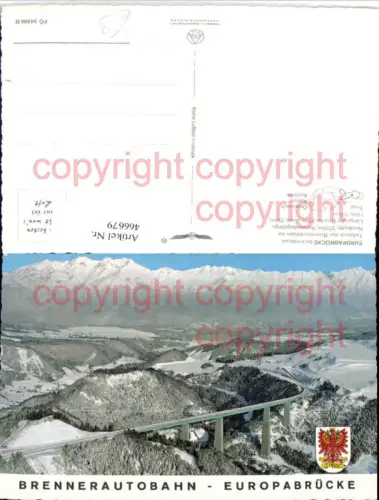 466679,Europabrücke Brücke b. Schönberg Winterbild pub Alpine Luftbild 54696B