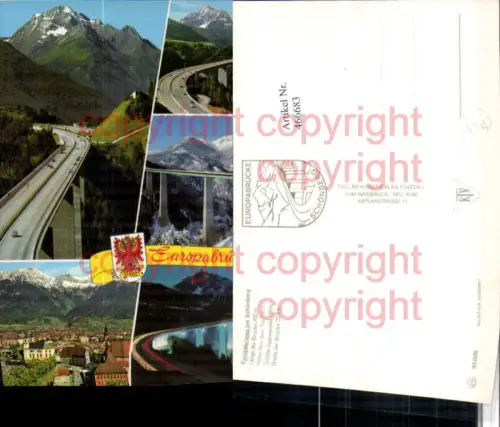 466683,Innsbruck Totale Europabrücke Brücke Mehrbildkarte