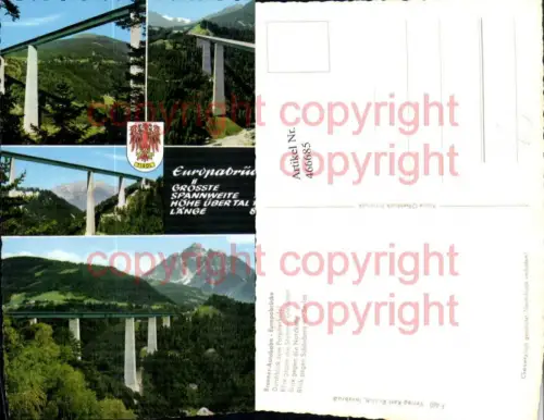 466685,Brennerautobahn Europabrücke Brücke Mehrbildkarte