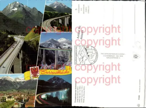 466688,Innsbruck Totale Europabrücke Brücke Mehrbildkarte