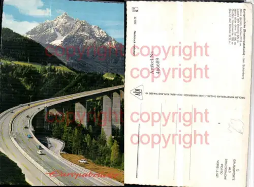 466689,Brennerautobahn Europabrücke Brücke b. Schönberg Bergkulisse