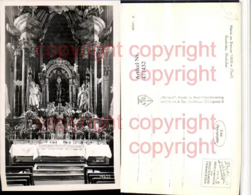 471432,Matrei am Brenner Pfarrkirche Innenansicht Hochaltar