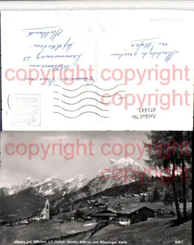 471447,Mösern b. Seefeld in Tirol m. Hoher Munde Bergkulisse