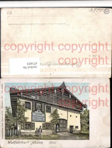 471455,Litho Absam Gnadenbild Haus pub Karl Braun e Co 2378