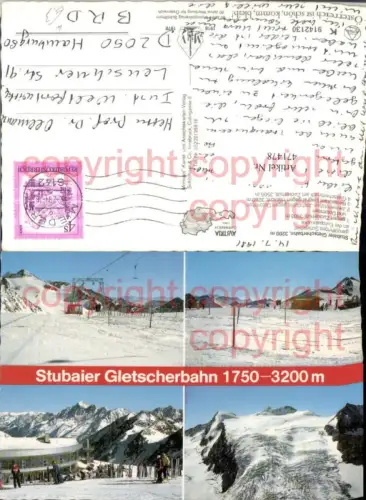 471478,Stubaier Gletscherbahn b. Mieders Skilift Mehrbildkarte