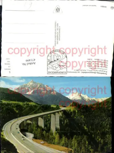471499,Brennerautobahn Europabrücke Brücke b. Schönberg Bergkulisse