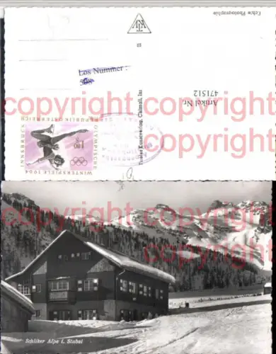 471512,Schlicker Alpe b. Neustift im Stubai Bergkulisse Winterbild