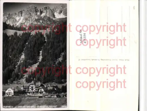 475354,Fulpmes Gasthof Alpenrose St. Bonifaz Institut Bergkulisse