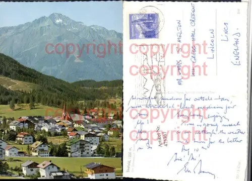 475367,Seefeld in Tirol Teilansicht m. Hocheder Bergkulisse