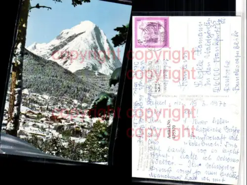 475370,Seefeld in Tirol Totale m. Hoher Munde Bergkulisse Winterbild