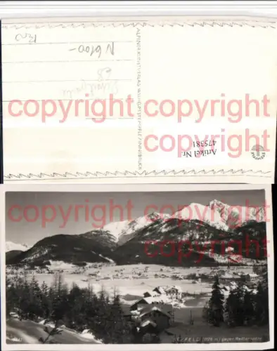 475381,Seefeld in Tirol Totale Detailpartie geg. Reitherspitze Bergkulisse