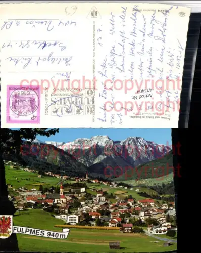 475409,Fulpmes Telfes im Stubaital Totale geg. Bettelwurf Bergkulisse