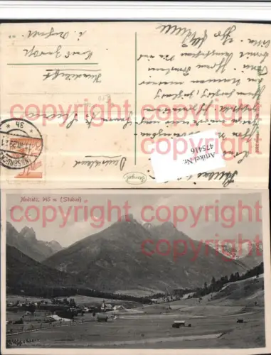 475416,Medratz b. Neustift im Stubaital Totale Bergkulisse