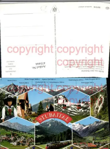 475444,Neustift Fulpmes Telfes Totale Seilbahn Stubaitalbahn Mehrbildkarte