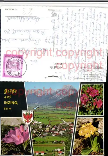 475453,Inzing Totale Schlüsselblume Krokus Mehrbildkarte pub Alpine Luftbild 56382