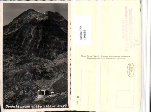 489656,Innsbruckerhütte Berghütte b. Neustift Bergkulisse