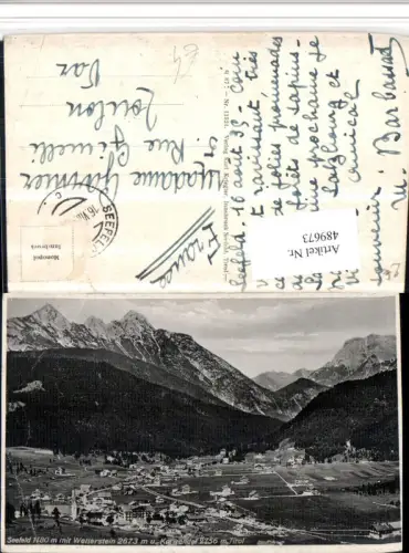 489673,Seefeld in Tirol Totale m. Wetterstein Bergkulisse