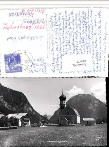 489677,Oberleutasch b. Leutasch Kirche Bergkulisse