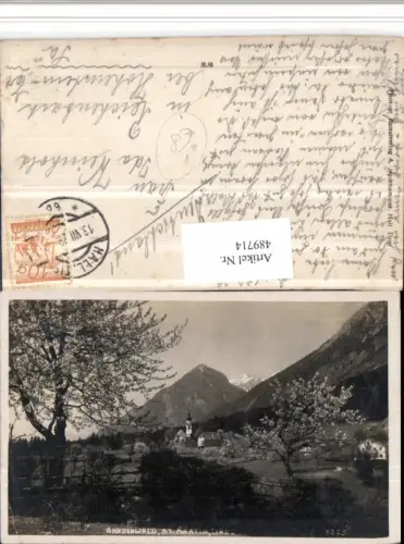 489714,Gnadenwald St. Martin Kirche Bergkulisse pub A. Stockhammer 5095