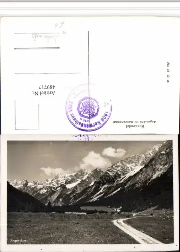 489717,Karwendel Angeralm b. Absam Hall Bergkulisse