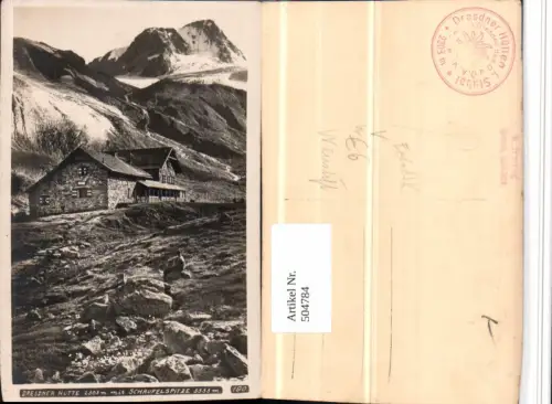 504784,Foto AK Dresdner-Hütte Berghütte b. Neustift pub Foto A. Hering