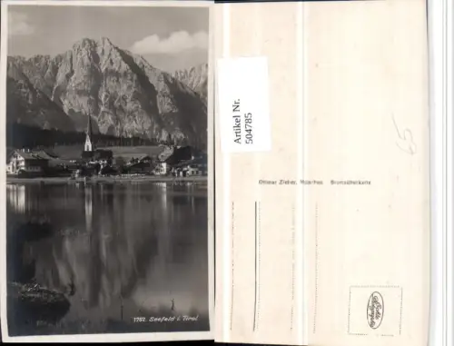 504785,Seefeld in Tirol Teilansicht Bergkulisse